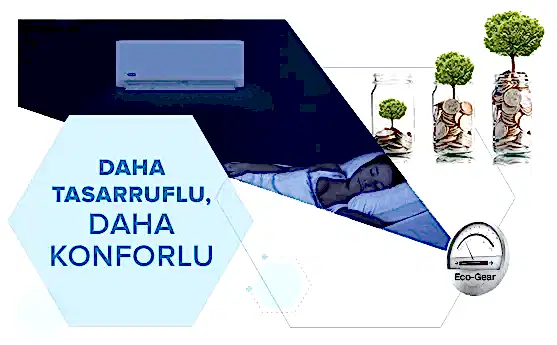 Enerji tasarruflu ve konforlu klima, doğal ve verimli yaşam sağlar.